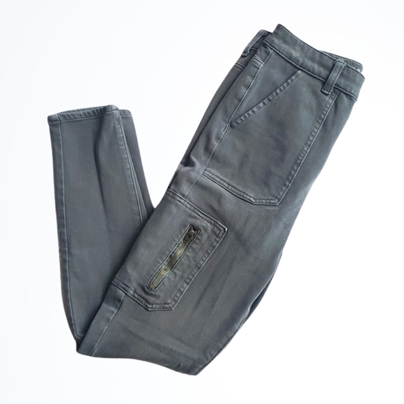 American Eagle Outfitters Denim - American Eagle Olive Green Moto Sryle Next Level Stretch Highest Rise Jegging 4